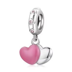S925 Two Hearts Charm 💞